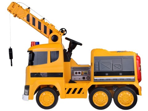 Auto na akumulator Duży DŹWIG ruchomy hak światło dźwięk bujanie PA0317 Auto na akumulator Duży DŹWIG ruchomy hak światło dźwięk bujanie PA0317