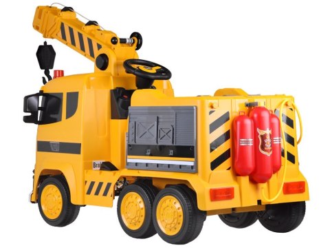 Auto na akumulator Duży DŹWIG ruchomy hak światło dźwięk bujanie PA0317 Auto na akumulator Duży DŹWIG ruchomy hak światło dźwięk bujanie PA0317