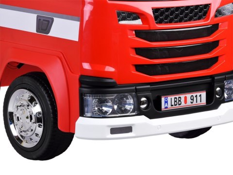 Auto straż pożarna wóz strażacki na akumulator sikawka bujanie PA0316 Auto straż pożarna wóz strażacki na akumulator sikawka bujanie PA0316
