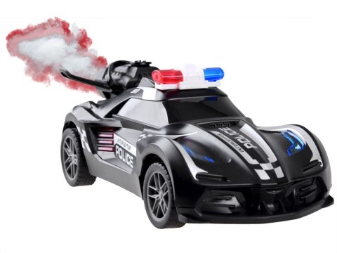 Auto zdalnie sterowane Policja dym światło RC0596 Auto zdalnie sterowane Policja dym światło RC0596
