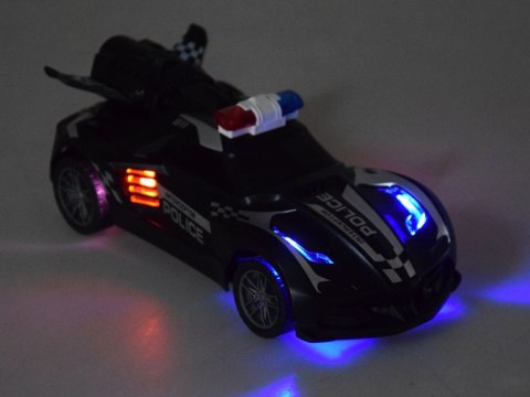 Auto zdalnie sterowane Policja dym światło RC0596 Auto zdalnie sterowane Policja dym światło RC0596