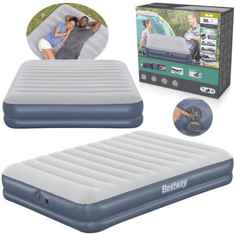 Bestway 2os dmuchany materac Queen Tritech Air pompka 203x152x36cm 6716T Bestway 2os dmuchany materac Queen Tritech Air pompka 203x152x36cm 6716T
