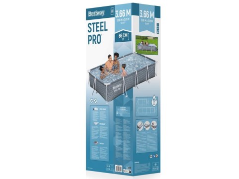 Bestway Basen STELAŻOWY 366x201x66cm 7w1 561FV Bestway Basen STELAŻOWY 366x201x66cm 7w1 561FV