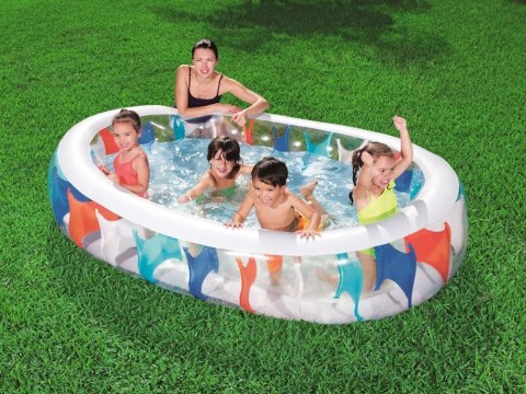 Bestway Basen dmuchany elipsa 229cm x 152cm 54066 Bestway Basen dmuchany elipsa 229cm x 152cm 54066
