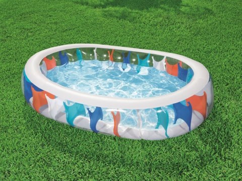 Bestway Basen dmuchany elipsa 229cm x 152cm 54066 Bestway Basen dmuchany elipsa 229cm x 152cm 54066