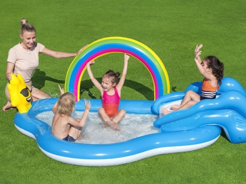 Bestway Brodzik dla dzieci Plac zabaw TĘCZA I SŁONECZKO + zjeżdżalnia 53092 Bestway Brodzik dla dzieci Plac zabaw TĘCZA I SŁONECZKO + zjeżdżalnia 53092