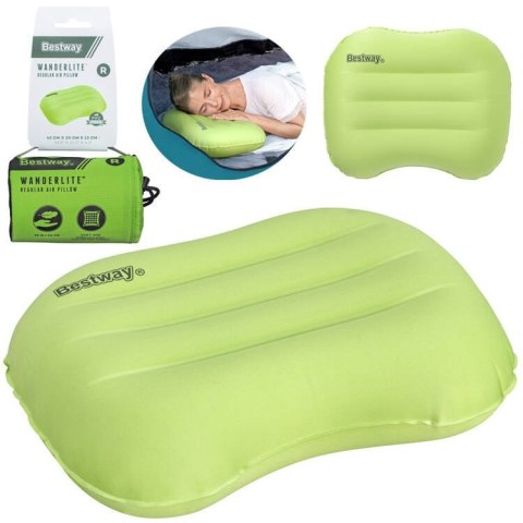 Bestway Dmuchana poduszka turystyczna WanderLite ZIELONA 42cmx30cm 69624 Bestway Dmuchana poduszka turystyczna WanderLite ZIELONA 42cmx30cm 69624