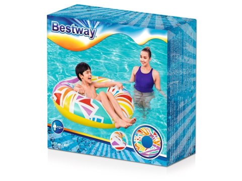 Bestway Dmuchane koło do pływania GEOMETRIC 107cm 12+ 36228 Bestway Dmuchane koło do pływania GEOMETRIC 107cm 12+ 36228