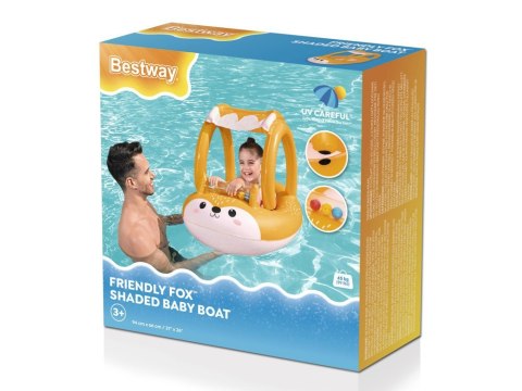 Bestway Dmuchany Ponton z daszkiem ŁÓDKA LISEK z dnem Ruchome kulki 34168 Bestway Dmuchany Ponton z daszkiem ŁÓDKA LISEK z dnem Ruchome kulki 34168