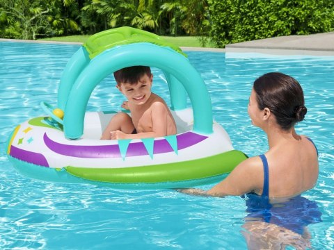Bestway Dmuchany Ponton z daszkiem ŁÓDKA z dnem Kierownica + klakson 34149 Bestway Dmuchany Ponton z daszkiem ŁÓDKA z dnem Kierownica + klakson 34149