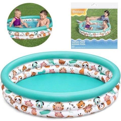 Bestway Dmuchany basen brodzik dla dzieci ZWIERZĄTKA Z SAFARI 122cm 51226 Bestway Dmuchany basen brodzik dla dzieci ZWIERZĄTKA Z SAFARI 122cm 51226
