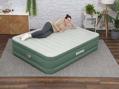 Bestway Dmuchany materac dwuosobowy samopompujący 203x152x46cm 69646 Bestway Dmuchany materac dwuosobowy samopompujący 203x152x46cm 69646