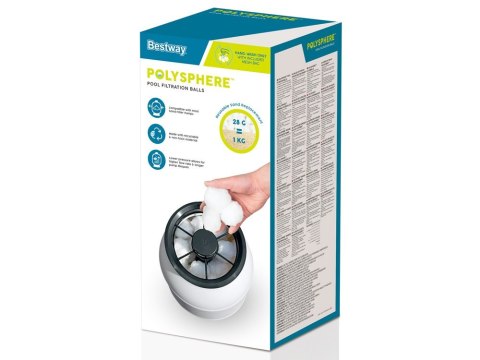 Bestway Flowclear Kulki filtracyjne do pompy piaskowej 500g 58475 Bestway Flowclear Kulki filtracyjne do pompy piaskowej 500g 58475