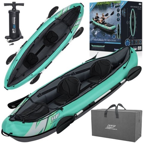 Bestway Kajak 2osobowy Ventura Elite X2 ponton Hydro Force wiosła 65052 Bestway Kajak 2osobowy Ventura Elite X2 ponton Hydro Force wiosła 65052
