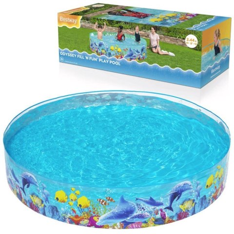 Bestway basen brodzik dla dzieci 244x46cm 55031 Bestway basen brodzik dla dzieci 244x46cm 55031