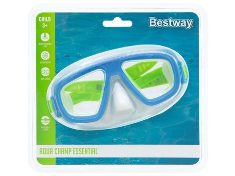Bestway Maska Okulary do pływania i snurkowania NIEBIESKIE 22011 Bestway Maska Okulary do pływania i snurkowania NIEBIESKIE 22011
