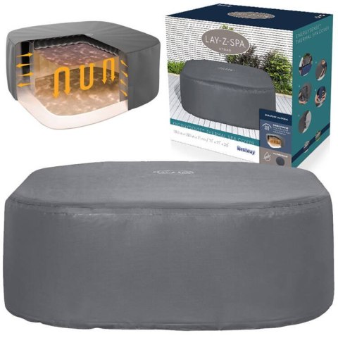Bestway Pokrywa termiczna pokrowiec ENERGYSENSE do Lay-Z-Spa 180cm 60319 Bestway Pokrywa termiczna pokrowiec ENERGYSENSE do Lay-Z-Spa 180cm 60319