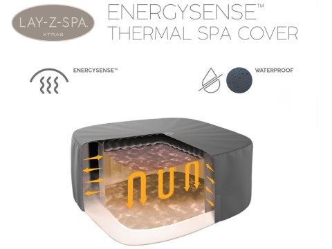 Bestway Pokrywa termiczna pokrowiec ENERGYSENSE do Lay-Z-Spa 230cm 60333 Bestway Pokrywa termiczna pokrowiec ENERGYSENSE do Lay-Z-Spa 230cm 60333