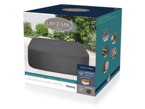 Bestway Pokrywa termiczna pokrowiec ENERGYSENSE do Lay-Z-Spa 230cm 60333 Bestway Pokrywa termiczna pokrowiec ENERGYSENSE do Lay-Z-Spa 230cm 60333