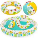 Bestway SET Basen piłka kółko brodzik 122cm 51124