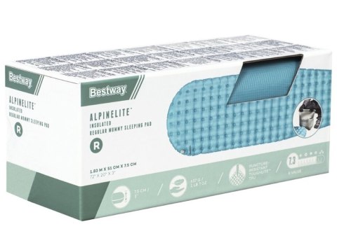 Bestway karimata pod śpiwór AlpineLite Regular Mummy 183x51x7,5 cm 69612 Bestway karimata pod śpiwór AlpineLite Regular Mummy 183x51x7,5 cm 69612