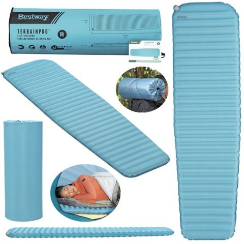 Bestway materac TerrainPro Karimata samopompująca 183x51cm 69621 Bestway materac TerrainPro Karimata samopompująca 183x51cm 69621