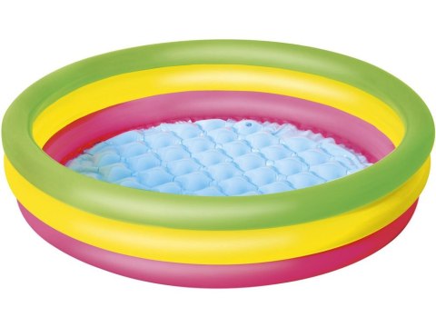 Bestway tęczowy basen dmuchany brodzik basenik 102cm miękkie dno 51104 Bestway tęczowy basen dmuchany brodzik basenik 102cm miękkie dno 51104