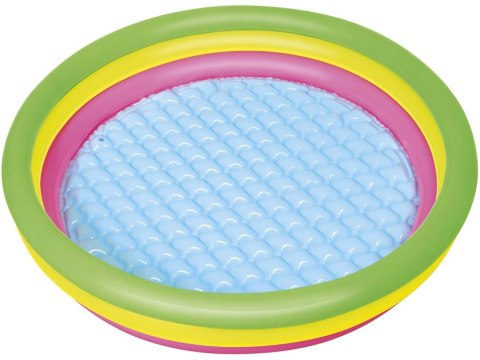 Bestway tęczowy basen dmuchany brodzik basenik 102cm miękkie dno 51104 Bestway tęczowy basen dmuchany brodzik basenik 102cm miękkie dno 51104