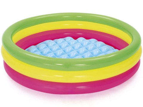 Bestway tęczowy basen dmuchany brodzik basenik 102cm miękkie dno 51104 Bestway tęczowy basen dmuchany brodzik basenik 102cm miękkie dno 51104