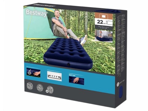 Bestway welurowy Materac dmuchany 188 x 99cm 67001 Bestway welurowy Materac dmuchany 188 x 99cm 67001