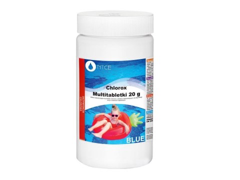 Chlorox Multitabletki Chlorox 20g Chemia do basenu 1KG BLUE Chlorox Multitabletki Chlorox 20g Chemia do basenu 1KG BLUE