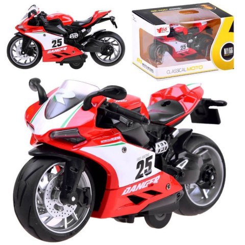 Diecast model Motocykl z naciągiem zabawka ZA3933 A Diecast model Motocykl z naciągiem zabawka ZA3933 A