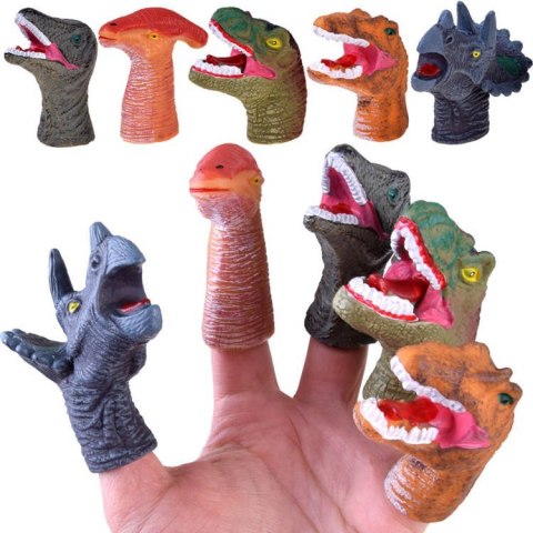 Dinozaur Pacynki na palec gumowe figurki 5 ZA4333 Dinozaur Pacynki na palec gumowe figurki 5 ZA4333