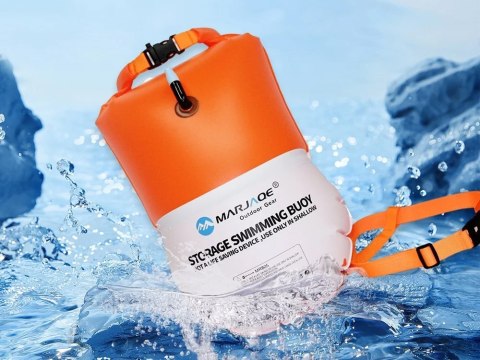 Dmuchana Bojka Asekuracyjna do Pływania Suchy Dry Bag torba 10L SP0827 Dmuchana Bojka Asekuracyjna do Pływania Suchy Dry Bag torba 10L SP0827