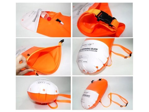 Dmuchana Bojka Asekuracyjna do Pływania Suchy Dry Bag torba 10L SP0827 Dmuchana Bojka Asekuracyjna do Pływania Suchy Dry Bag torba 10L SP0827