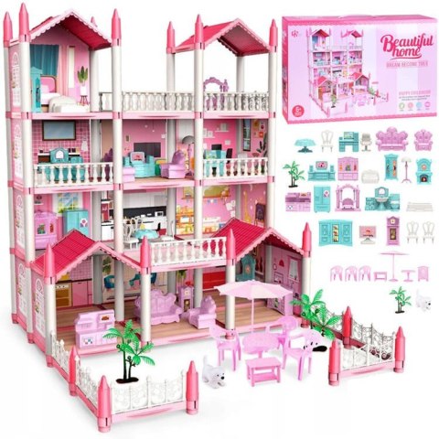 Domek willa dla lalek + mebelki 222 el. ZA4456 Domek willa dla lalek + mebelki 222 el. ZA4456
