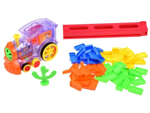 Domino Lokomotywa układanka klocki 80 szt ZA3725 Domino Lokomotywa układanka klocki 80 szt ZA3725
