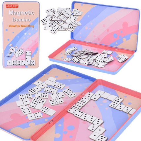 Domino magnetyczne mini gra podróżna dla dzieci i dorosłych GR0675 Domino magnetyczne mini gra podróżna dla dzieci i dorosłych GR0675