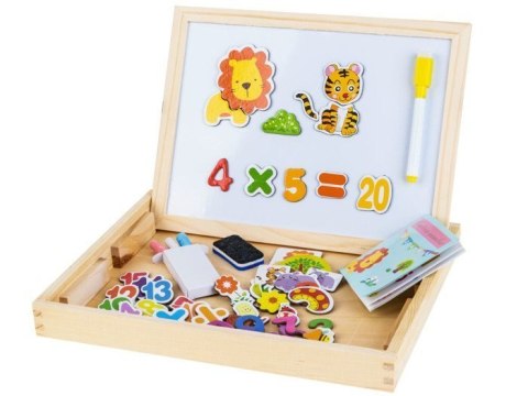 Drewniana TABLICA magnetyczno kredowa + akc TA0072 Drewniana TABLICA magnetyczno kredowa + akc TA0072