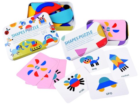 Drewniana Układanka Montessori Tangram ZA4377 Drewniana Układanka Montessori Tangram ZA4377