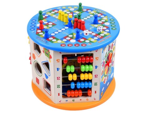 Drewniana kostka edukacyjna sorter 8w1 ZA4117 Drewniana kostka edukacyjna sorter 8w1 ZA4117