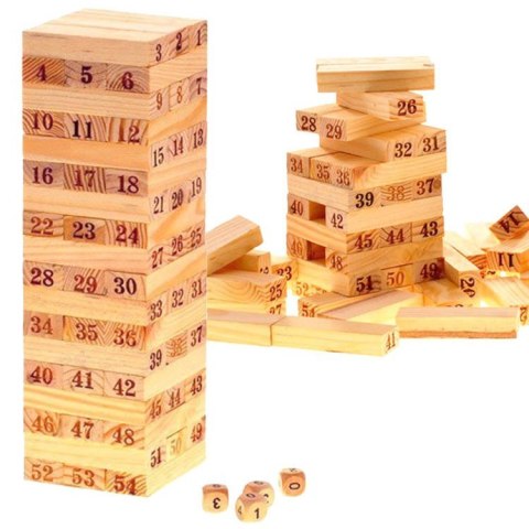 Drewniane Klocki JENGA CHWIEJĄCA SIĘ WIEŻA GR0189 Drewniane Klocki JENGA CHWIEJĄCA SIĘ WIEŻA GR0189