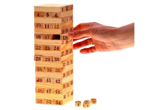 Drewniane Klocki JENGA CHWIEJĄCA SIĘ WIEŻA GR0189 Drewniane Klocki JENGA CHWIEJĄCA SIĘ WIEŻA GR0189
