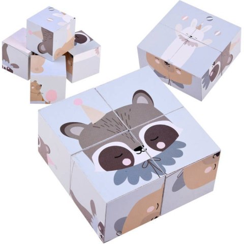 Drewniane Klocki puzzle zwierzątka obrazki ZA4114 Drewniane Klocki puzzle zwierzątka obrazki ZA4114