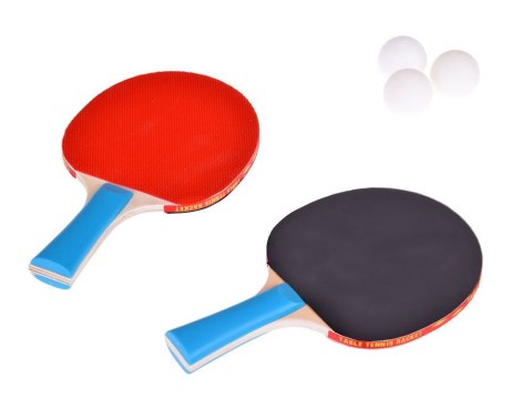 Drewniane PALETKI do gry w ping-pong + 3 piłeczki Tenis stołowy SP0768 Drewniane PALETKI do gry w ping-pong + 3 piłeczki Tenis stołowy SP0768