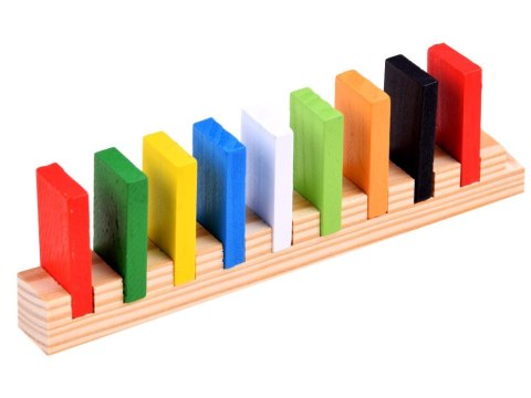 Drewniane kolorowe DOMINO klocki 300 ele ZA3861 Drewniane kolorowe DOMINO klocki 300 ele ZA3861
