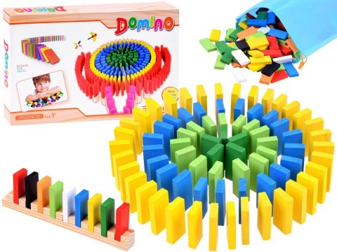 Drewniane kolorowe DOMINO klocki 300 ele ZA3861 Drewniane kolorowe DOMINO klocki 300 ele ZA3861