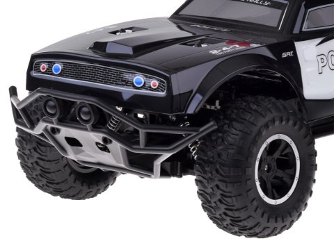Duże auto sterowane monster truck POLICJA na pilota oświetlenie RC0626 Duże auto sterowane monster truck POLICJA na pilota oświetlenie RC0626