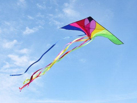 Duży Lekki LATAWIEC z kolorowymi wstążkami 190x100cm ZA5571 Duży Lekki LATAWIEC z kolorowymi wstążkami 190x100cm ZA5571