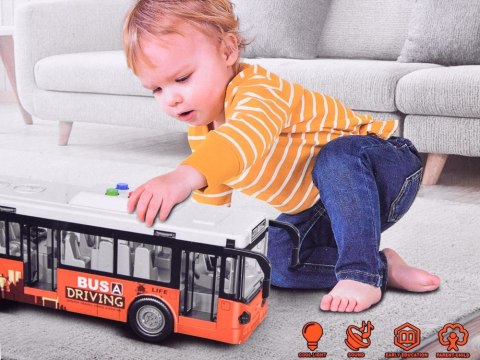 Duży autobus dźwięki światła otwierane drzwi 1:16 ZA4634 Duży autobus dźwięki światła otwierane drzwi 1:16 ZA4634